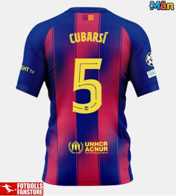 Barcelona Pau Cubarsi #5 Hemmatröja 2025-26 Kortärmad